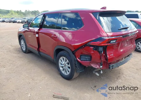 2025 Toyota Grand Highlander Xle z USA, uszkodzony, nr VIN 5TDAAAB59SS088014